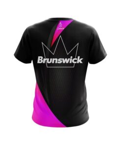 Alternative view of Brunswick Carbon Pink Swirl CoolWick Bowling Jersey