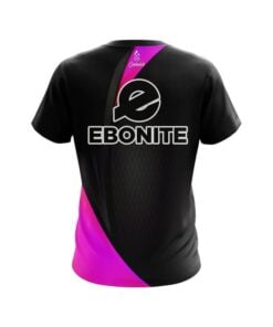 Alternative view of Ebonite Carbon Pink Swirl CoolWick Bowling Jersey