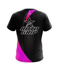 Alternative view of Roto Grip Carbon Pink Swirl CoolWick Bowling Jersey