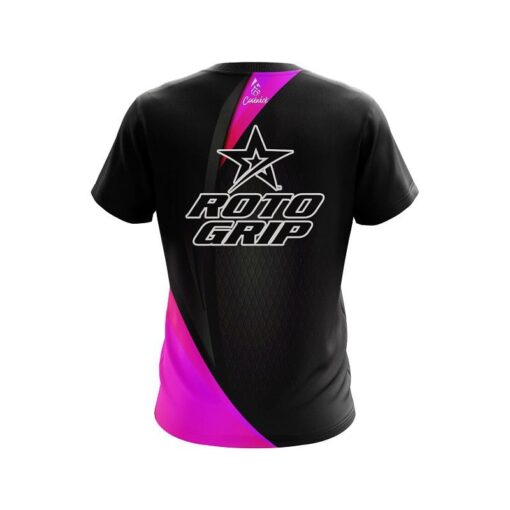Roto Grip Carbon Pink Swirl CoolWick Bowling Jersey - Image 2