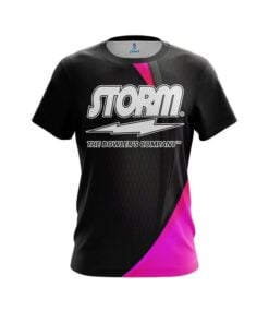 Storm Carbon Pink Swirl CoolWick Bowling Jersey