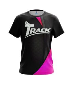 Track Carbon Pink Swirl CoolWick Bowling Jersey