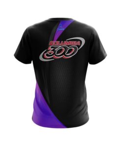 Alternative view of Columbia 300 Carbon Purple Swirl CoolWick Bowling Jersey