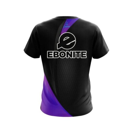 Ebonite Carbon Purple Swirl CoolWick Bowling Jersey - Image 2