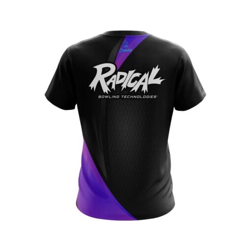 Radical Carbon Purple Swirl CoolWick Bowling Jersey - Image 2