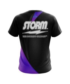 Alternative view of Storm Carbon Purple Swirl CoolWick Bowling Jersey