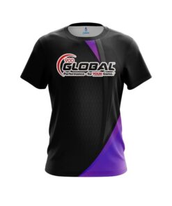 900 Global Carbon Purple Swirl CoolWick Bowling Jersey