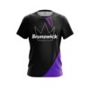 Brunswick Carbon Purple Swirl CoolWick Bowling Jersey