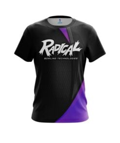 Radical Carbon Purple Swirl CoolWick Bowling Jersey