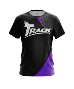 Track Carbon Purple Swirl CoolWick Bowling Jersey