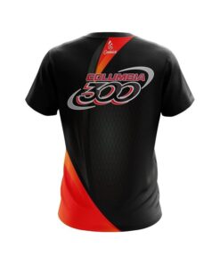 Alternative view of Columbia 300 Carbon Red Swirl CoolWick Bowling Jersey