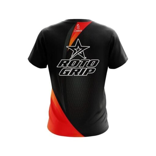 Roto Grip Carbon Red Swirl CoolWick Bowling Jersey - Image 2