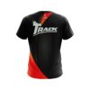 Track Carbon Red Swirl CoolWick Bowling Jersey - Image 2