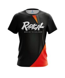 Radical Carbon Red Swirl CoolWick Bowling Jersey