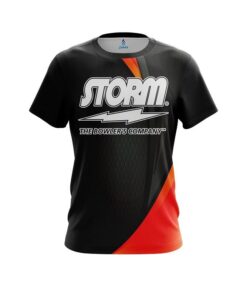 Storm Carbon Red Swirl CoolWick Bowling Jersey