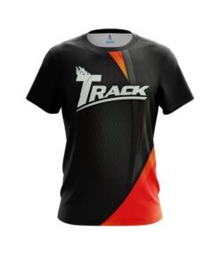 Track Carbon Red Swirl CoolWick Bowling Jersey