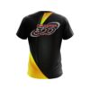 Columbia 300 Carbon Yellow Swirl CoolWick Bowling Jersey - Image 2