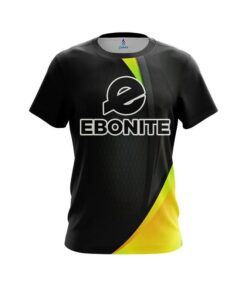Ebonite Carbon Yellow Swirl CoolWick Bowling Jersey