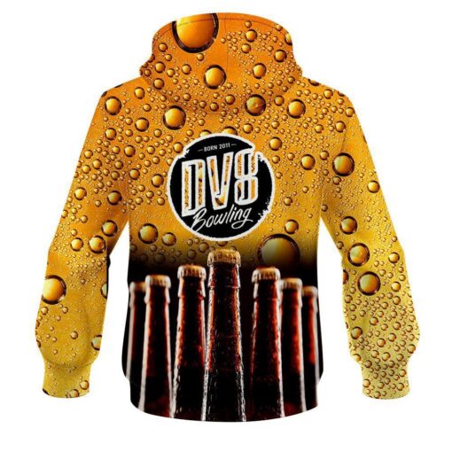 DV8 Beer Bottles CoolWick Bowling Hoodie - Image 2