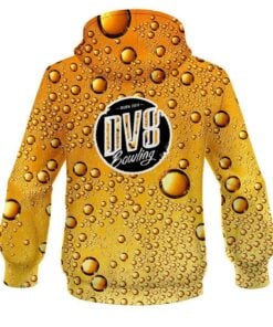 Alternative view of DV8 Beer Bubbles CoolWick Bowling Hoodie
