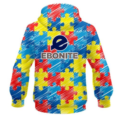 Ebonite Autism Awareness CoolWick Bowling Hoodie - Image 2