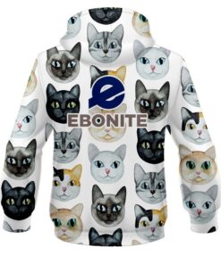 Alternative view of Ebonite Kitty Kats CoolWick Bowling Hoodie