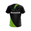 Brunswick Carbon Green Swirl CoolWick Bowling Jersey - Image 2