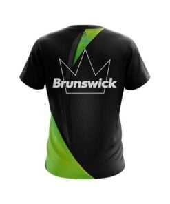 Alternative view of Brunswick Carbon Green Swirl CoolWick Bowling Jersey