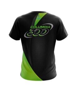 Alternative view of Columbia 300 Carbon Green Swirl CoolWick Bowling Jersey
