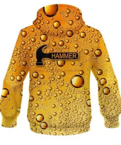 Alternative view of Hammer Beer Bubbles CoolWick Bowling Hoodie