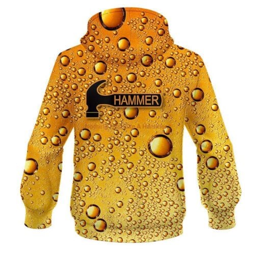 Hammer Beer Bubbles CoolWick Bowling Hoodie - Image 2