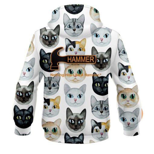 Hammer Kitty Kats CoolWick Bowling Hoodie - Image 2