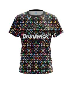 Brunswick Kaleidoscope Black CoolWick Bowling Jersey