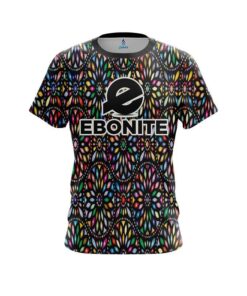 Ebonite Kaleidoscope Black CoolWick Bowling Jersey