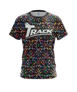 Track Kaleidoscope Black CoolWick Bowling Jersey