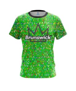 Brunswick Kaleidoscope Lime CoolWick Bowling Jersey