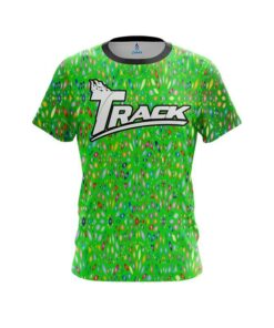 Track Kaleidoscope Lime CoolWick Bowling Jersey