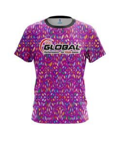 900 Global Kaleidoscope Purple CoolWick Bowling Jersey