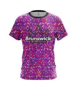 Brunswick Kaleidoscope Purple CoolWick Bowling Jersey