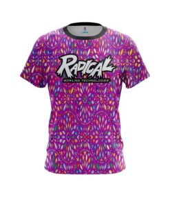 Radical Kaleidoscope Purple CoolWick Bowling Jersey
