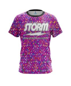 Storm Kaleidoscope Purple CoolWick Bowling Jersey