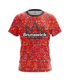 Brunswick Kaleidoscope Red CoolWick Bowling Jersey
