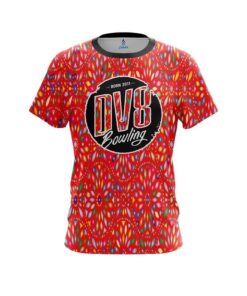 DV8 Kaleidoscope Red CoolWick Bowling Jersey