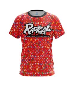 Radical Kaleidoscope Red CoolWick Bowling Jersey