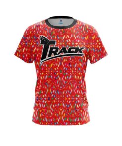 Track Kaleidoscope Red CoolWick Bowling Jersey