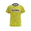 900 Global Kaleidoscope Yellow CoolWick Bowling Jersey