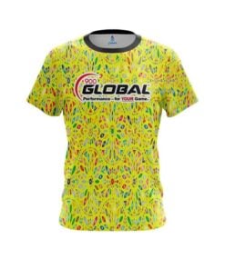 900 Global Kaleidoscope Yellow CoolWick Bowling Jersey
