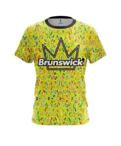Brunswick Kaleidoscope Yellow CoolWick Bowling Jersey