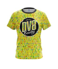 DV8 Kaleidoscope Yellow CoolWick Bowling Jersey