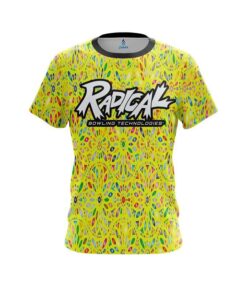Radical Kaleidoscope Yellow CoolWick Bowling Jersey